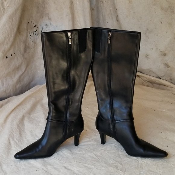 JOAN & DAVID CIRCA CjStanton Black Leather Boots 8M NEW w/o Tags - Picture 8 of 10